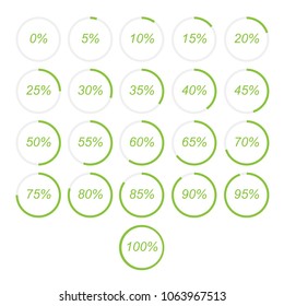 Collection of circle loading pie chart 
