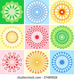 Collection circle vector
