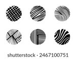 collection of circles with abstract texture