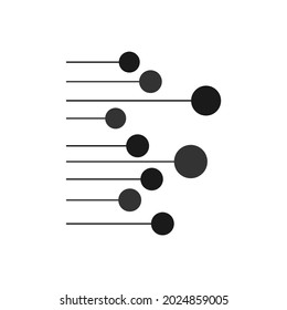 a collection of circles connected by lines