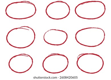 Collection circles in trendy style. Hand drawn. Doodle. Vector. Textbox, bubbles. Frame. Editable stroke. Pencil. Element, shapes design. Line and underline. Mark. Curves. Abstract scribbles.