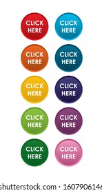 Collection of Circular 'Click Here' Buttons