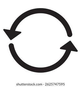 Collection of circular and Refresh arrow icons. Direction element. Cursor sign. Recycle symbol. Vector illustration. Variety Colorful Refresh and Reload icons.