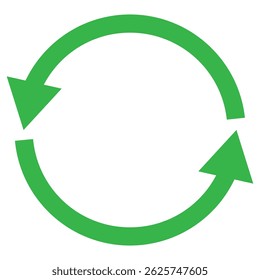 Coleção de ícones circulares e Atualizar seta. Elemento de direção. Sinal de cursor. Símbolo de reciclagem. Ilustração vetorial. Ícones Variety Colorido Atualizar e Recarregar.