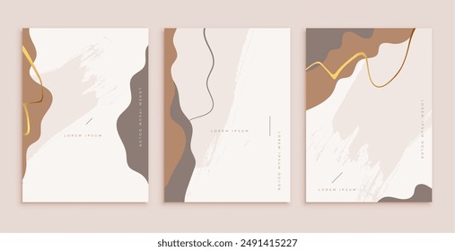 collection of classic line pattern wallpaper in hand drawn style vector