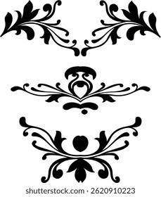 A collection of classic ornamental dividers perfect for vintage-themed projects, invitations, and certificates.