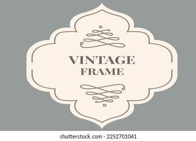 Collection of Classic Retro Frames design