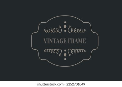 Collection of Classic Retro Frames design