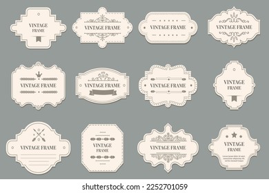 Collection of Classic Retro Frames design