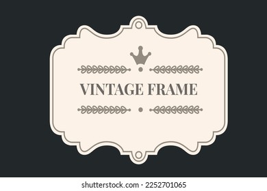 Collection of Classic Retro Frames design