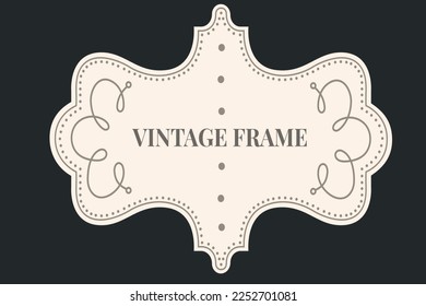 Collection of Classic Retro Frames design