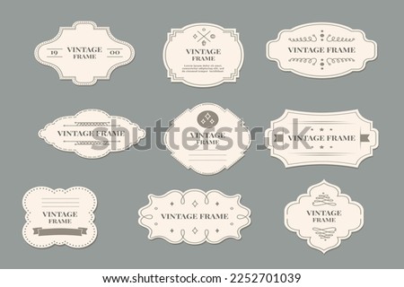 Collection of Classic Retro Frames design