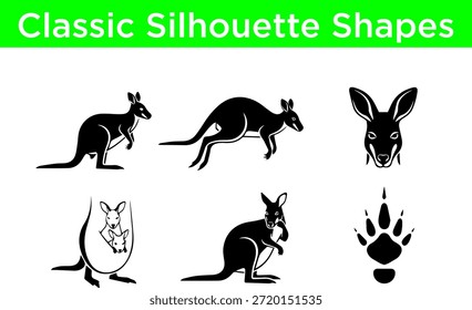 Collection of classic silhouette shapes