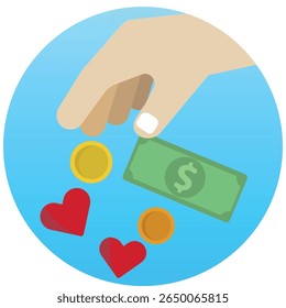 Una colección de iconos planos limpios y modernos que representan varios conceptos financieros.