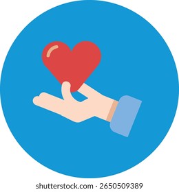 Uma coleção de ícones planos limpos e modernos, projetados com foco em amor e relacionamentos, adequados para várias aplicações digitais e de impressão.