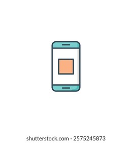 A collection of clean and versatile mobile icons, ideal for app interfaces, tech branding, communication projects, and digital platforms.