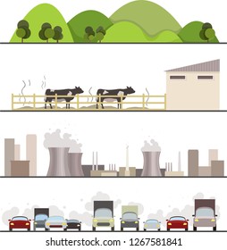 Collection Of Climate Change Illustrations