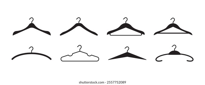 Collection cloth hanger icon vector design