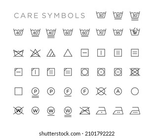 884 International laundry symbols Images, Stock Photos & Vectors ...