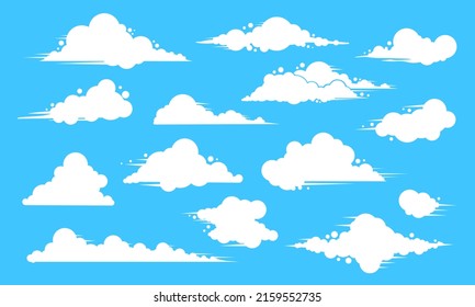 Collection Clouds have blown by the wind