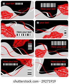 Collection of club cards