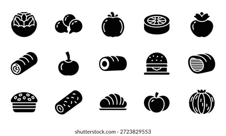 Colección de iconos de línea de Vector de cacao y chocolate en estilo de línea delgada. Contiene iconos como granos de chocolate, bebidas de chocolate, helado de chocolate y muchos más.IlustraciónEPS 10