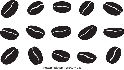Una colección de granos de café para obras de arte