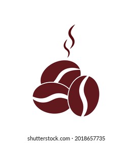 Colección de iconos de granos de café. Ilustración del vector	