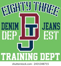 collection of collegiate or varsity style designs, with patches and numbers alluding to sports, cities, number of players, and student mascots, urban touches and modern and attractive colors.
