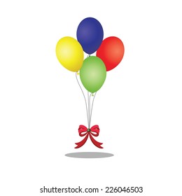 Collection of color balloon