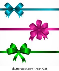 Collection of color bows