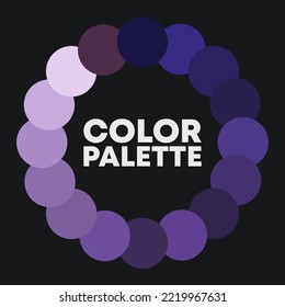 Collection of color combinations for design. Vector