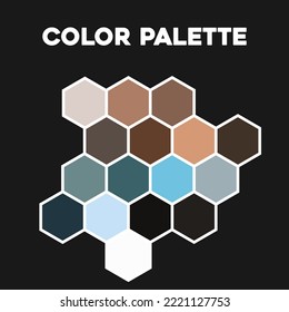 Collection of color combinations for design. Vector