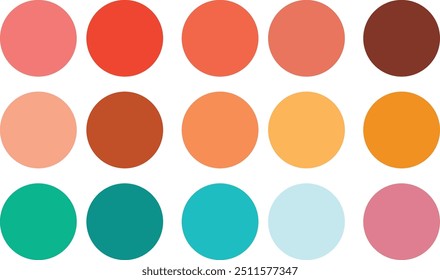 Collection of color combinations And palette guide