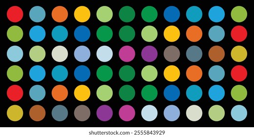 a collection of color gradations with different patterns of subtle and dazzling colors,