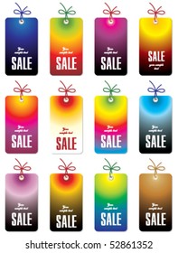 collection of color tags