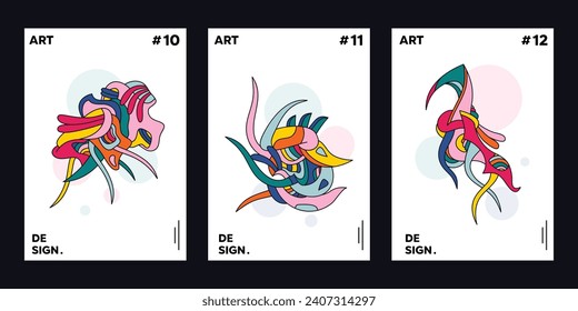 A collection of colorful abstract backgrounds. suitable for web design, landing pages, social media stories and printed materials.