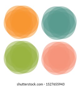 Collection of colorful abstract  backgrounds. Vector illustration