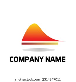 Collection of colorful abstract gradient logo template