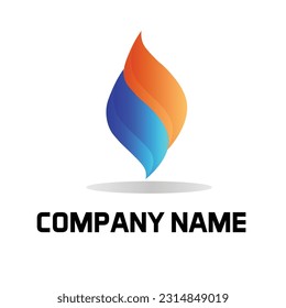 Collection of colorful abstract gradient logo template