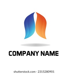 Colección de la plantilla de logotipo de gradiente abstracto colorido
