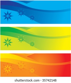 The collection of colorful backgrounds. Vector illustration