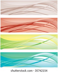 The collection of colorful backgrounds. Vector illustration