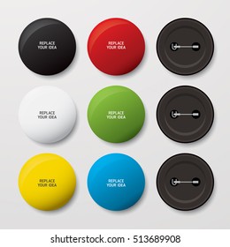 Collection of colorful badges on isolated background. Vector design. Use for business, marketing, creative, web design and graphics. Info-graphic inspire to drive your business project. 