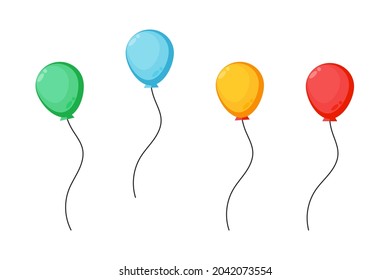 Collection of colorful balloons vector design