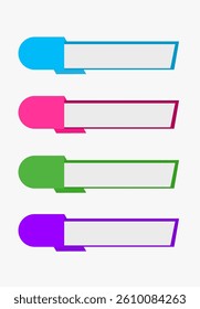 Collection of colorful banners with flat design Infographic ribbon template For Workflow Layout Diagram Chart Graph Report