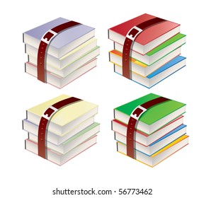 Collection of colorful books