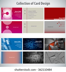 Collection of Colorful Card Design Template