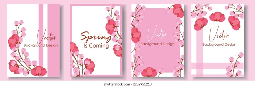 Collection of colorful floral elements in flat color. Set of spring and summer wild flowers, plants, branches, leaves and herb. Hand drawn of blossom vectors for decor, website, graphic and shop.