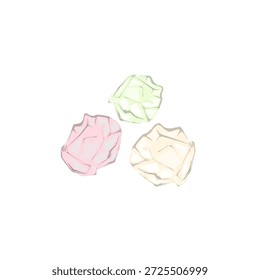 a collection of colorful gemstone chunks without a background